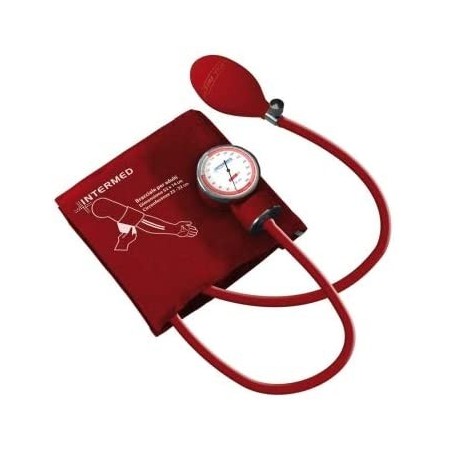 INTERMED - SFIGMOMANOMETRO AD ANEROIDE ANTI-SHOCK - ROSSO