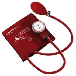 INTERMED - SFIGMOMANOMETRO AD ANEROIDE ANTI-SHOCK - ROSSO