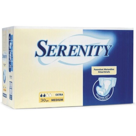 SERENITY PANNOLONE A MUTANDINA CON STRATCH PER INCONTINENZA - SERENITY CLASSIC EXTRA - (CONF. 30 PZ.) (MISURA MEDIUM)