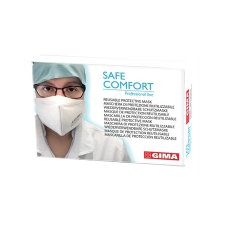 GIMA MASCHERINA PROFESSIONALE SAFE COMFORT RIUTILIZZABILE A 5 STRATI