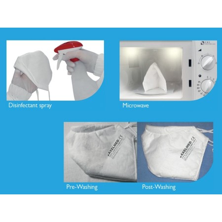 GIMA MASCHERINA PROFESSIONALE SAFE COMFORT RIUTILIZZABILE A 5 STRATI