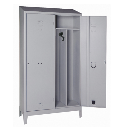 CO.AR.ME. ARMADIETTO PER SPOGLIATOIO A DUE POSTI CON TETTO INCLINATO