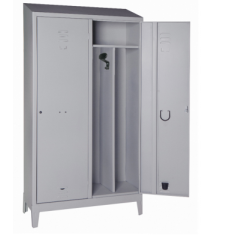 CO.AR.ME. ARMADIETTO PER SPOGLIATOIO A DUE POSTI CON TETTO INCLINATO