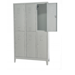 CO.AR.ME. ARMADIETTO MULTIPLO A SEI POSTI PER SPOGLIATOIO