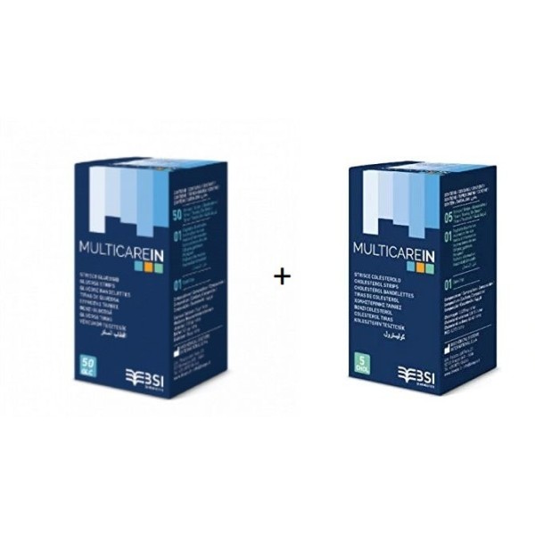BSI KIT MULTICARE "IN" 25 STRISCE GLICEMIA + 25 STRISCE COLESTEROLO