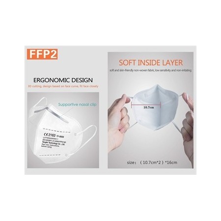 GIMA MASCHERINA FILTRANTE FFP2 - IT,SE,GR,RO,ARABO