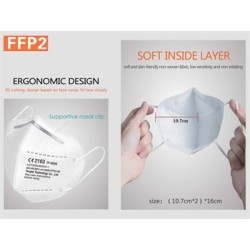 GIMA MASCHERINA FILTRANTE FFP2 - IT,SE,GR,RO,ARABO
