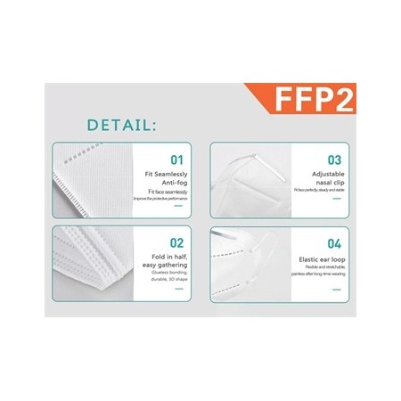 GIMA MASCHERINA FILTRANTE FFP2 - IT,SE,GR,RO,ARABO