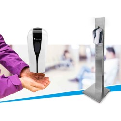 TECNO-GAZ PIANTANA DI SUPPORTO, DISPENSER E GEL DISINFETTANT-PROGETTO SAFETY HAND