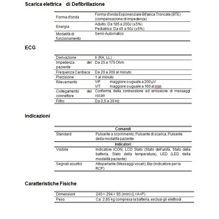 TECNO-GAZ DEFIBRILLATORE TECNOHEART PLUS