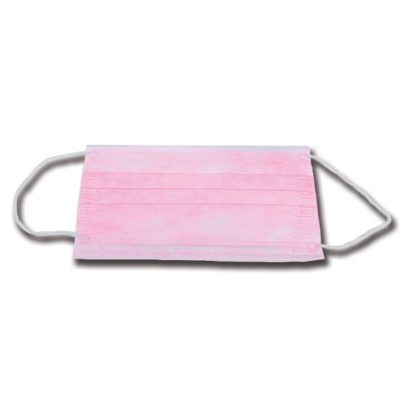 GIMA  GISAFE MASCHERINA CHIRURGICA FILTRANTE 98% 3 VELI TIPO II CON ELASTICI - ADULTI - AZZURRA- FLOWPACK DA 10 PEZZI