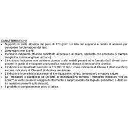 TECNO-GAZ TEST STERILIZZAZIONE PER EUROPA B EVO-EUROPA B EVO 24 -HELIX TEST ( CONF. 50 PZ.)