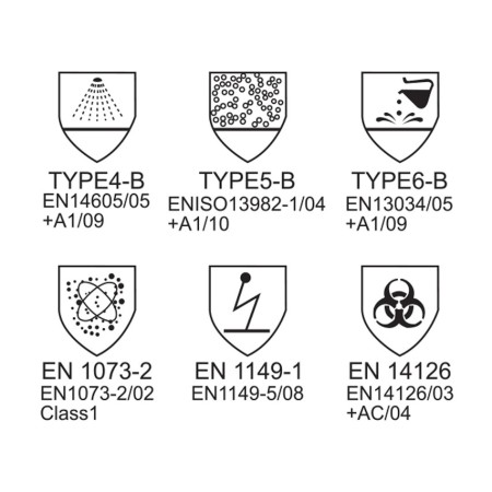 GIMA TUTA DI PROTEZIONE ISOLANTE BASIC - TIPO 5B-6B- MONOUSO-MISURE DIVERSE