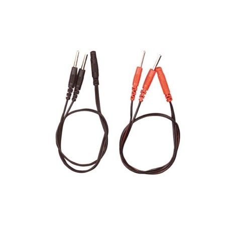 MORETTI SDOPPIATORE DI USCITE DA SPINOTTO 2MM FEMMINA VERSO 2 SPINOTTI 2MM MASCHIO ROSSO O NERO