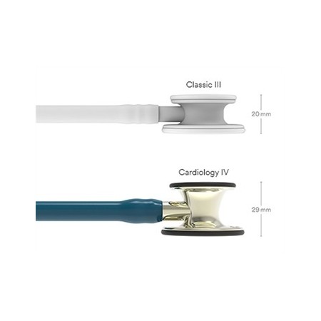 3M LITTMANN CARDIOLOGY IV - 6190 - BLU CARAIBI - FINITURE CHAMPAGNE