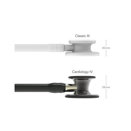 3M LITTMANN CARDIOLOGY IV - 6204 - NERO - FINITURE FUMO BRILLANTI