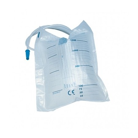 INTERMED SACCHE URINA DA LETTO DA 2 LITRI SENZA SCARICO CON TUBO DA 90 CM (CONFZ. 30 PZ.)