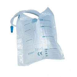 INTERMED SACCHE URINA DA LETTO DA 2 LITRI SENZA SCARICO CON TUBO DA 90 CM (CONFZ. 30 PZ.)
