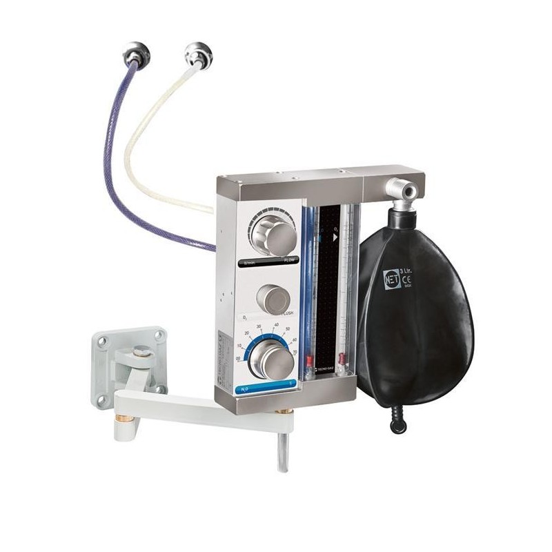 TECNO-GAZ APPARECCHIO PER SEDAZIONE CON CONTROLLO FLUSSI AUTOMATICO MASTER FLUX PLUS A MURO