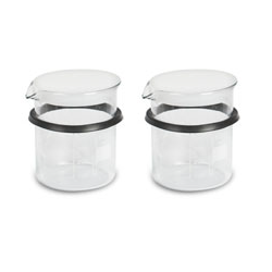 TECNO-GAZ DUE BICCHIERI DA 600 ML COMPRESI TAPPO E GUARNIZIONE PER VASCHE ULTRASUONI FREE