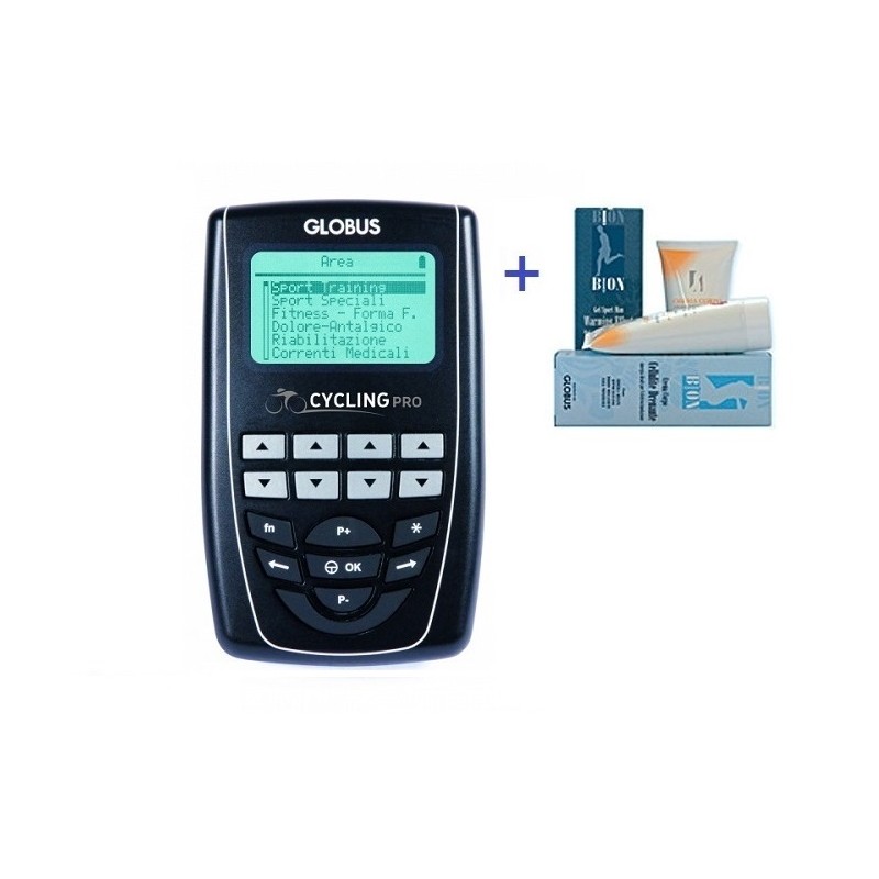 GLOBUS ELETTROSTIMOLATORE CYCLING PRO + KIT 1 GLOBUS CREMA RASSODANTE (SPEDIZIONE GRATUITA)