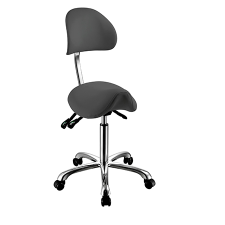 WEELKO SGABELLO A SELLA CON SCHIENALE-COLORI DIVERSI