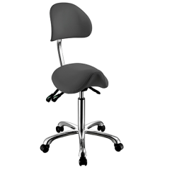 WEELKO SGABELLO A SELLA CON SCHIENALE-COLORI DIVERSI