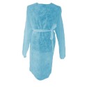 GIMA  CAMICE CHIRURGICO IMPERMEABILE 25G/M2 120X150 CM - AZZURRO (CONF. 100 PZ.)