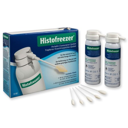 HISTOFREEZER MIX - KIT DA 2 BOMBOLE DA 80ML + 24 APPLICATORI 2MM + 36 APPLICATORI 5MM