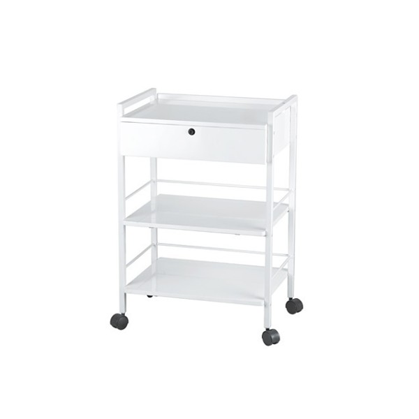 WEELKO CARRELLO CON 3 RIPIANI - UN CASSETTO CON CHIAVE (EASY)