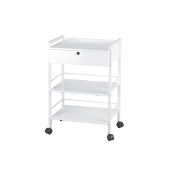 WEELKO CARRELLO CON 3 RIPIANI - UN CASSETTO CON CHIAVE (EASY)