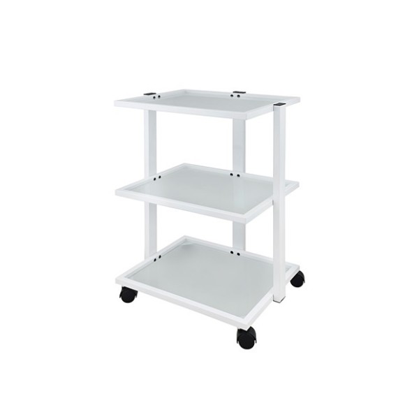 WEELKO CARRELLO A RIPIANI - 3 RIPIANI IN VETRO TRASLUCIDO (FACILE)