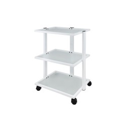 WEELKO CARRELLO A RIPIANI - 3 RIPIANI IN VETRO TRASLUCIDO (FACILE)