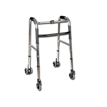 GIMA DEAMBULATORE PIEGHEVOLE 4 PARTI A 4 ROTELLE