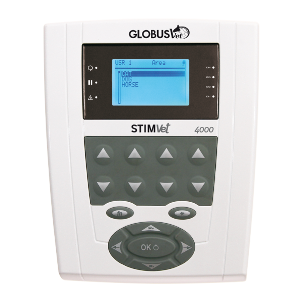 GLOBUS DISPOSITIVO PROFESSIONALE VETERINARIO PER ELETTROSTIMOLAZIONE-STIMVET 4000