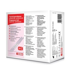 GIMA TEST DI GRAVIDANZA - STRISCIA 4 MM - PROFESSIONALE - CONF. 50 PZ.