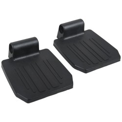 GIMA POGGIAPIEDI IN PLASTICA - COPPIA - RICAMBIO PER CARROZZINE OXFORD E OXFORD PLUS