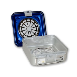 GIMA CONTAINER CON FILTRO PICCOLO  BLU FORATO-MISURE DIVERSE