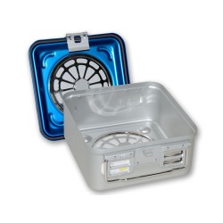 GIMA CONTAINER CON FILTRO PICCOLO  BLU FORATO-MISURE DIVERSE