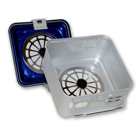 GIMA CONTAINER CON FILTRO PICCOLO  BLU FORATO-MISURE DIVERSE