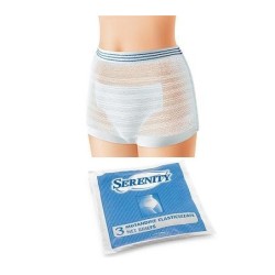 SERENITY MUTANDINA A RETE ELASTICA RIUTILIZZABILE - MISURE DIVERSE - (3 PZ.)
