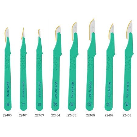 GIMA BISTURI DIAMANTINE LAMA INOX  STERILE-MISURE DIVERSE