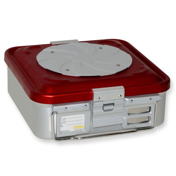 GIMA CONTAINER CON VALVOLA PICCOLO 285 x 280 MM ROSSO-MISURE DIVERSE