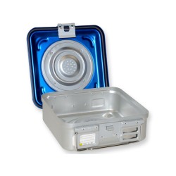 GIMA CONTAINER CON VALVOLA PICCOLO 285 x 280 MM BLU FORATO-MISURE DIVERSE