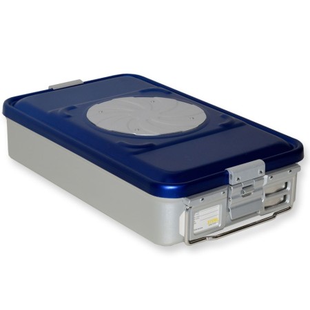 GIMA CONTAINER CON VALVOLA MEDIO  465 x 280 MM BLU FORATO-MIUSRE DIVERSE