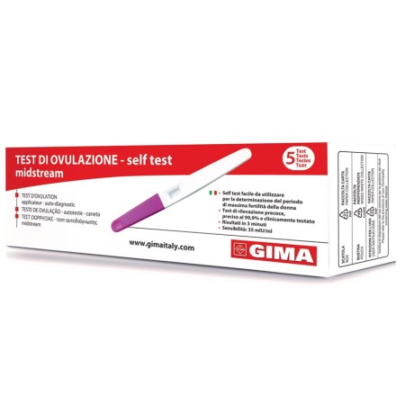 GIMA TEST OVULAZIONE - SELF TEST - STRISCIA DA 4 MM (CONF. 25 PZ.)