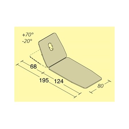 GIMA LETTINO DA VISITA BRUXELLES - IDRAULICO - BLU 200 KG