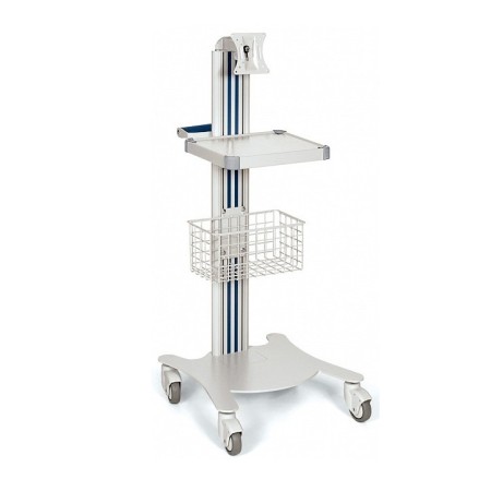 WEIKO CARRELLO SUPER EASY CON CESTELLO E SUPPORTO MONITOR - 1 RIPIANO 26X26CM