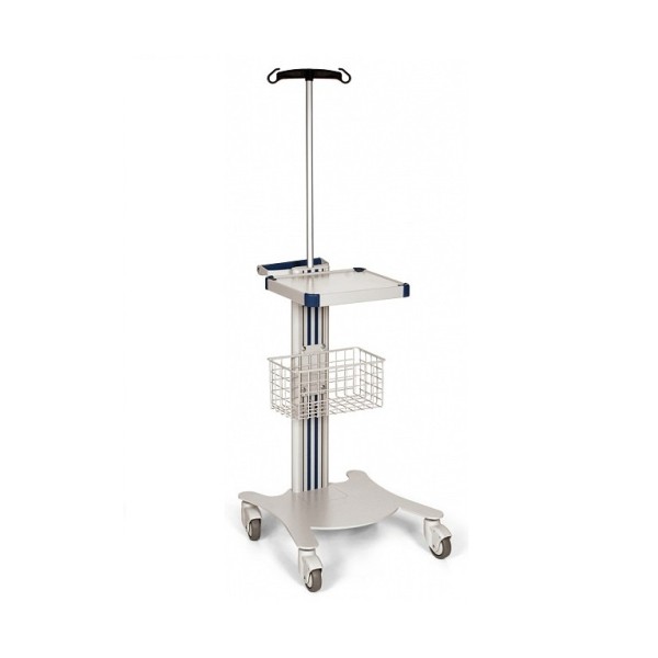 WEIKO CARRELLO SUPER EASY CON CESTELLO E ASTA PORTAFLEBO - 1 RIPIANO 32X26CM