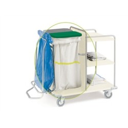 GIMA SACCA PER CARRELLI - LAVABILE - BANDA GIALLA